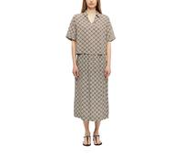 s.Oliver Jupe pour Femme - Coupe décontractée, Viscose, imprimé intégral, Taille Haute, Taille élastique