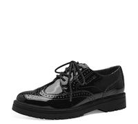 s.Oliver Lace-up pour Femme 5-23627-43 Tissu Oxford, Imprimé Noir, 38 EU