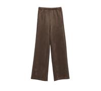 s.Oliver Legging Junior pour Fille - Jambe Large, Velours, Taille élastique, 8930_Marron foncé, 134-140