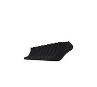 s.Oliver Lot de 10 paires de chaussettes de sport unisexes, unisexes, respirantes, confortables, élastiques, en coton naturel, taille douce, Noir, 39-42