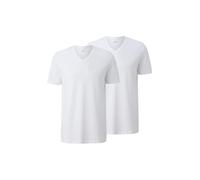 s.Oliver Lot de 2 t-Shirts Basiques en Coton, Blanc., XL