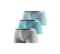 s.Oliver Lot de 3 Boxers pour Homme, 2 x Couleur Unie, 1 x imprimé, Taille S, Rose + Olive + AOP, S