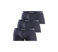 s.Oliver Lot de 3 Boxers pour Homme, Bleu Marine, L