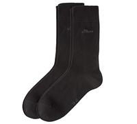 s.Oliver Lot de 8 paires de chaussettes pour homme - Noir - 43-46