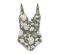 s.Oliver Maillot de bain crème / vert foncé, Taille M