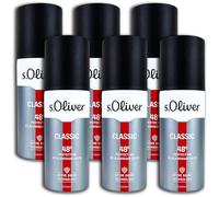 s.Oliver Men Lot de 6 déodorants en spray 150 ml