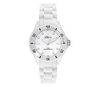 s.Oliver Mixte Adulte Quartz Montre avec Bracelet en Silicone SO-2296-PQ