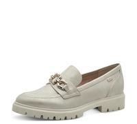 s.Oliver Mocassins pour Femme avec Semelle épaisse végétalienne, Champagne, 41 EU