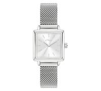 s.Oliver Montre pour Femme - Carré - Argent - 14 mm - Élégante Montre pour Femme en métal avec Mouvement à Quartz - Étanche 3 ATM - Résistante aux Rayures