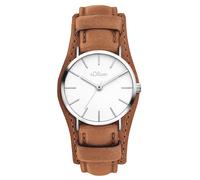 s.Oliver Montre à affichage analogique marron, Taille One Size