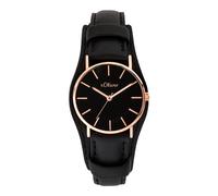 s.Oliver Montre à affichage analogique or / noir, Taille One Size