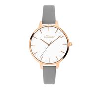 s.Oliver Montre à affichage analogique or rose / gris, Taille One Size