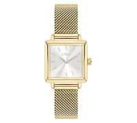 s.Oliver Montre pour Femme - Carré - Or - 14 mm - Élégante Montre en métal avec Mouvement à Quartz - Étanche 3 ATM - Résistante aux Rayures
