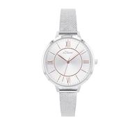 s.Oliver Montre à quartz analogique pour femme avec bracelet en cuir/nylon, livrée dans un coffret cadeau