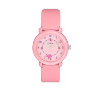 s.Oliver Montre Fille Enfants Montre à Quartz analogique, avec Bracelet en Silicone, Rose, étanche à 5 Bar, Livrée dans Une boîte Cadeau de Montre, 2036532