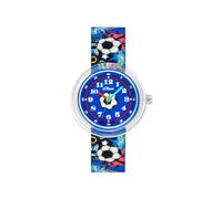 s.Oliver Montre Garçons Montre à quartz analogique pour enfants, avec bracelet en nylon, multicolore, étanche, Livrée dans une boîte cadeau de montre, 2037721
