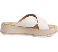 s.Oliver Mule femme avec bride croisée et talon compensé confortable 5-27262-44, Taille:41 EU, Couleur:Blanc