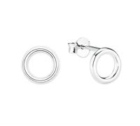 s.Oliver Ohrstecker 925 Sterling Silber Damen Ohrschmuck, 0,8 cm, Silber, Kommt in Schmuck Geschenk Box, 2021807