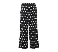 s.Oliver Pantalon 'Culotte' noir / blanc, Taille 50