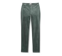 s.Oliver Pantalon en Velours côtelé pour Femme, Coupe décontractée, Vert, Taille 34, Vert, 34W x 30L