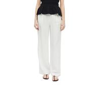 s.Oliver Pantalon Long pour Femme en Lin mélangé 2179148, Blanc., 46