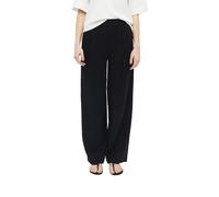 s.Oliver Pantalon Long pour Femme en Lin mélangé 2179148, Noir, 44