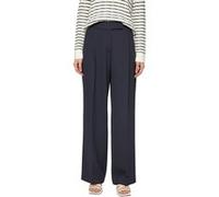 s.Oliver BLACK LABEL 2166158 Pantalon Long, Jambe Large, Bleu Marine, 36W / 32L Femmes