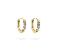 S.Oliver Pour Femmes Bijoux - Créoles & Boucles D'Oreilles Avec Étincelants Pierres En Différentes Couleurs - Élégant, Moderne & Adapté Au Quotidien- Parfait Idée Cadeau