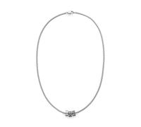 s.Oliver Pour Hommes Bijoux - Collier & Bracelet En Leder Et Acier Inoxydabledetails Avec Haizahnanhänger - Classique, Élégant Et Masculin - Parfait Idée Cadeau