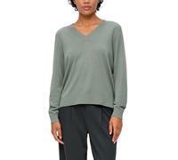 s.Oliver Pull à Manches Longues pour Femme, Vert, 44, Vert, 46