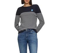 s.Oliver Pull en Tricot avec Broderie en Forme de cœur