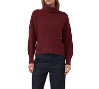 s.Oliver Pull en Tricot Douillet avec Large col roulé, Bordeaux (3902), 36