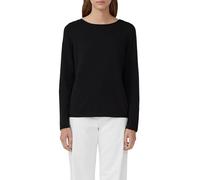 s.Oliver Pull en Tricot Fin Doux avec Bords roulés, 9999_Noir, 44