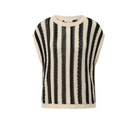s.Oliver Pull-over beige / noir, Taille M-L