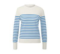 s.Oliver Pull-over bleu / blanc cassé, Taille M