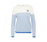 s.Oliver Pull-over bleu / blanc, Taille XS