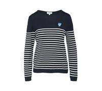 s.Oliver Pull-over bleu marine / azur / blanc, Taille M-L