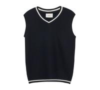 s.Oliver Pull-over bleu marine / blanc, Taille 128