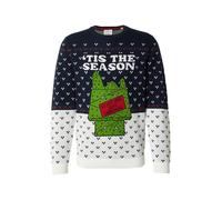 s.Oliver Pull-over bleu marine / vert / blanc naturel, Taille S