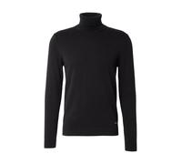 s.Oliver Pull à col roulé en Pur Coton, Gris/Noir, M