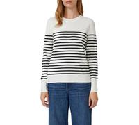 s.Oliver Pull rayé en mélange de Viscose, Ecru, 46
