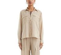 s.Oliver -qs Blouse Beige Taille: 42 | Chemises à boutons Outlet | Femme | Marron