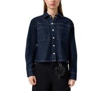 s.Oliver -qs Blouses Blue Denim Taille: 38 | Manches longues Outlet | Femme | Bleu