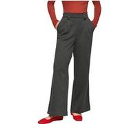 s.Oliver -qs Pants Grey/black Taille: W42L32 | Évasés pantalons Outlet | Femme | Gris