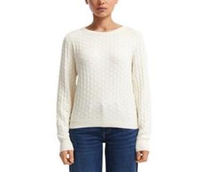 s.Oliver -qs Pullover Offwhite Taille: M | Pulls en Maille Outlet | Femme | Blanc
