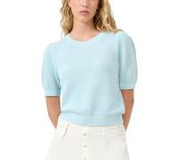 s.Oliver -qs Pullover Shortsleeve Blue Taille: M | Pulls en Maille Outlet | Femme | Bleu