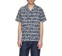 QS Chemise bleu marine / blanc, Taille S