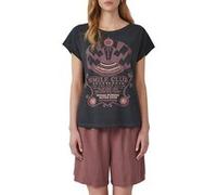 QS T-shirt crème / pêche / bourgogne / noir, Taille M