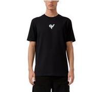 QS T-Shirt noir / blanc, Taille XXL