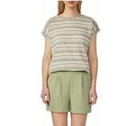 QS T-shirt crème / kaki, Taille XL